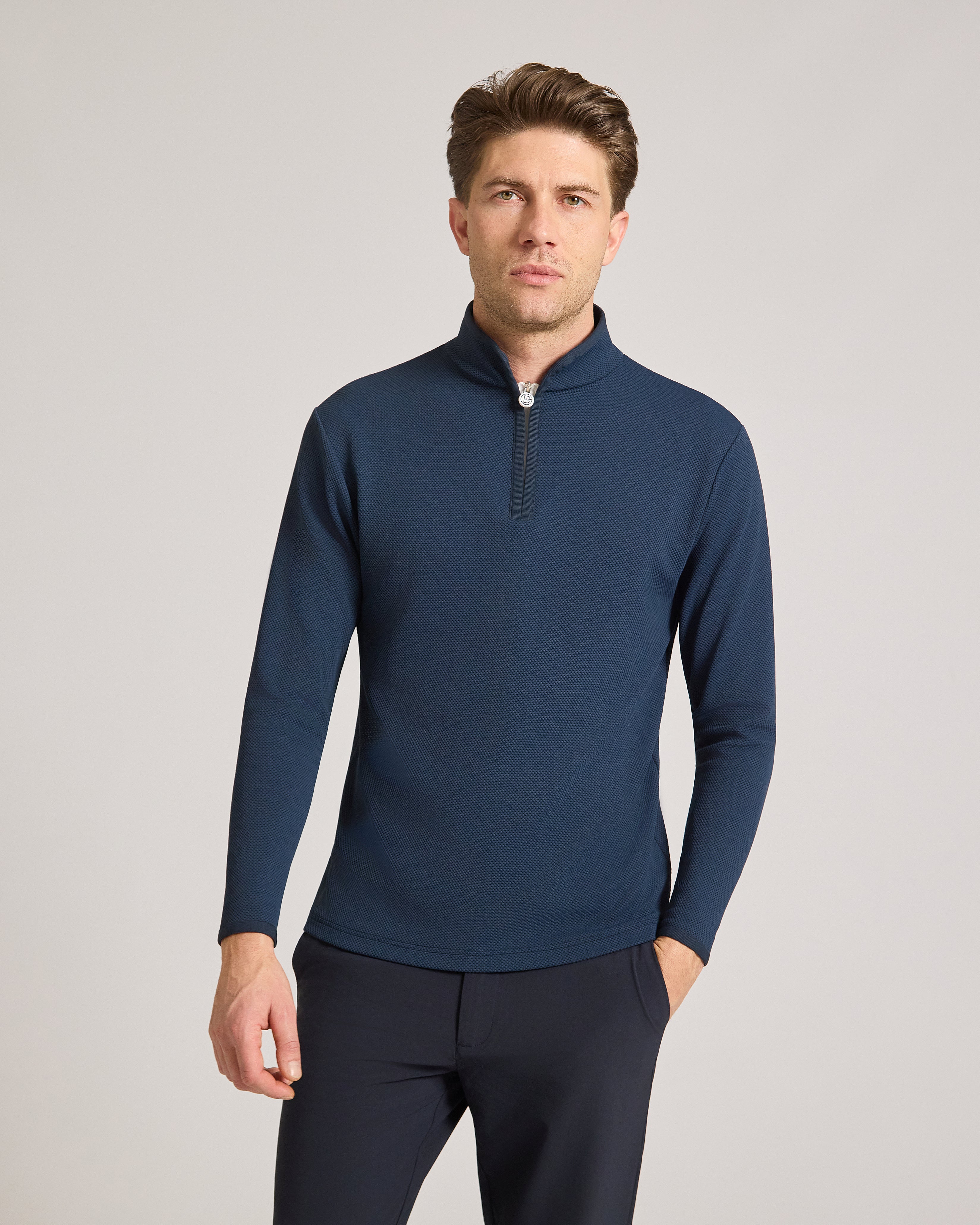 Verge Midlayer - Serene Blue – Bordé Golf