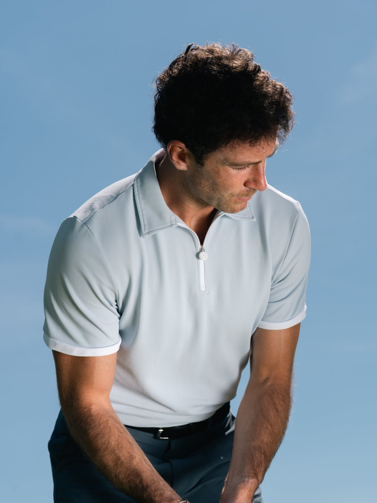 Contour Polo - Dusty Blue - Bordé Golf