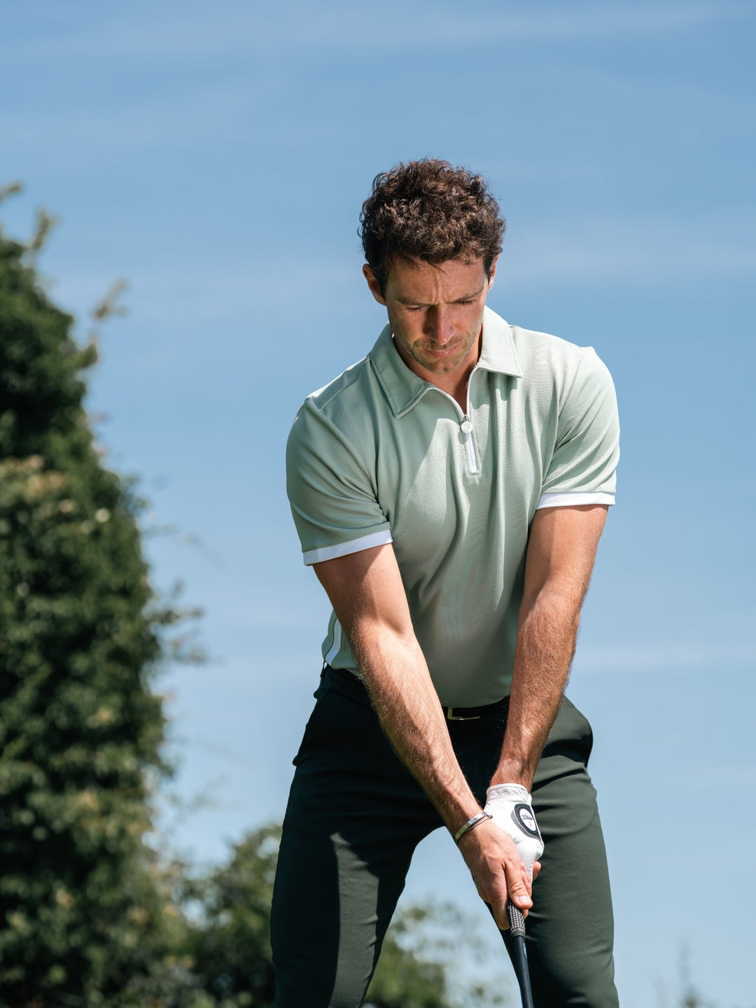 Contour Polo - Tea Green - Bordé Golf