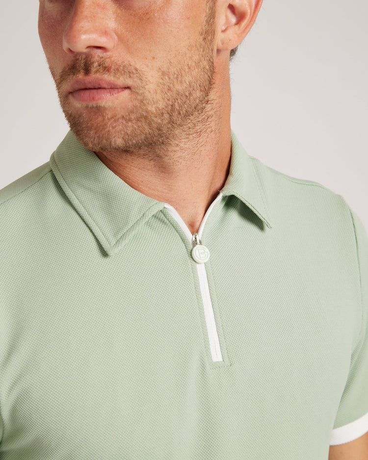 Contour Polo - Tea Green - Bordé Golf
